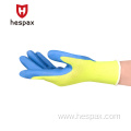 Hespax Breathable 10G Latex Palm Coated Protect Gloves